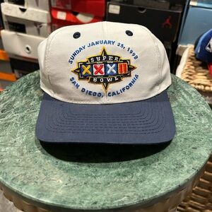 Vintage 1998 Super Bowl XXXII Logo 7 SnapBack Hat
